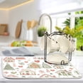 thumbnail image 5 of Yayeee Dish Drying Mat for Kitchen Counter 16"x18" Microfiber Absorbent Pad, Nordic Christmas House, 5 of 7