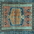 thumbnail image 1 of Ahgly Company Indoor Square Persian Light Blue Traditional Area Rugs, 8' Square, 1 of 4