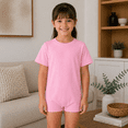 thumbnail image 2 of Special Needs Clothing For Older Children, Short Sleeve Bodysuit For Boys & Girls By Kaycey, Pink, 3-4 Years Old, 2 of 9