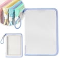 thumbnail image 2 of Pencil Pouches Case,Clear Exam Pencil Pouch,Mesh Zipper Pen Pouch,Pencil Storage Pouch,Mesh Pencil Case with Handle,Large Capacity Rectangular Pen Pouch,Lightweight Nylon Stationery Storage Bag,Blue, 2 of 6