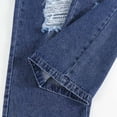 thumbnail image 6 of WMQPNNS Girls Wide Leg Denim Pants Baggy Jeans with Pockets, Elastic Waist Cute Print Denim Pants Girl Clothing, Size 9-10 Years, tr2-Dark Blue, 6 of 6