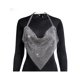 thumbnail image 5 of TRKIYQC Mujeres Sparkly Halter Crop Tank Tops Backless Chains Linked Sin mangas Rhinestones Glitter Chaleco para Club Party TRKIYQC moda, 5 of 9