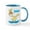 White/Blue Inside, variant on CafePress - Disco Duck Mug - 11 oz Ceramic Mug - Novelty Coffee Tea Cup
