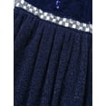 thumbnail image 6 of YiZYiF Girls Sleeveless Sequined Birthday Party Dress Shimmery Floral Lace Princess Dress,Sizes 6-16, 6 of 7