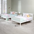 thumbnail image 4 of AFI Columbia Full Over Full Solid Wood Bunk Bed with 2 Storage Drawers in White, 4 of 10