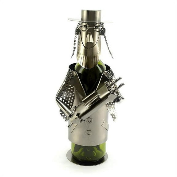 Three Star Import & Export ZB1000 Wine Bottle Holder, Rabbi with Torah