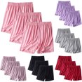 thumbnail image 3 of 3 Pack Womens Ultra-Soft Comfy Stretch Pajama Lounge Shorts Elegant Sleepwear Wine XXXXL, 3 of 3