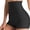 Black, variant on NTACZA High Rise Seamless No Show Women's Underwear Briefs High Waist Breathable Full Panel Casual Size L