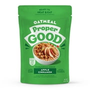 Proper Good Instant Apple Cinnamon Oatmeal, Steel Cut Oats, Shelf-Stable, 8.8 oz Packet