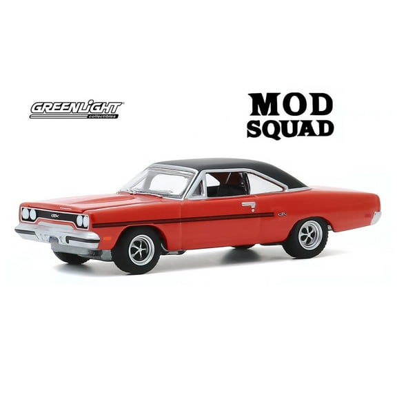 1970 Plymouth GTX, The Mod Squad - Greenlight 44890/48 - 1/64 scale Diecast Model Toy Car