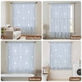 thumbnail image 6 of Easter Rabbits Sheer Curtains 84 Inches Long, Cartoon Bunny Eggs Animal Blue Light Filering Curtains, Breathable Simi Curtain Privacy Drapes for Living Room Bedroom Lightweight Window Treatment, 6 of 9