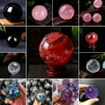 thumbnail image 5 of K-KED 60mm Natural Clear Quartz Crystal Ball Healing Mineral Gemstone Sphere W/ Stand, 5 of 9