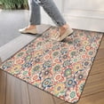 thumbnail image 3 of Retro Door Mat, 17 X 30 Inch Boho Vintage Pattern (5) Welcome Doormat Decorative Home Floor Mat, Non Slip Rubber Back and Strong Water Absorption for Outdoor Indoor Entrance Decor, 3 of 6