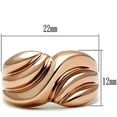 thumbnail image 2 of IP Rose Gold(Ion Plating) Brass Ring with No Stone for Women Minimalist Theme No Stone Stone Color Style GL214 Size 7, 2 of 4