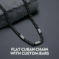 thumbnail image 6 of Bandmax 7MM Custom Black Choker for Men Women 18 Inches Cuban Chain Choker Necklace with Name Bar Personalized Family Gift for Birthday Valentine Graduation, 6 of 10