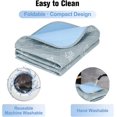 thumbnail image 2 of Upgraded Dog Self Cooling Mat Ice Silk Chill Pads for Small Medium Large Dogs Summer Reusable Pet Training Pad Absorbent Non Slip Mat for Kennels, Crates & Beds,X Large 28IN x 47IN, 2 of 5