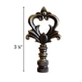 thumbnail image 4 of Neo-Classical Church Key Lamp Finial Antique Brass, 3.1"h, 4 of 5