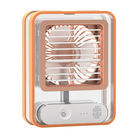 

WMYBD Gifts HumidifiersUsb Charging Mini Fan Desktop Portable Spray Water Light Three-speed Air Conditioning Fan