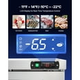 thumbnail image 4 of VEVOR Commercial Freezer Prep Table Stainless Steel 72 inch Triple Door, 4 of 9