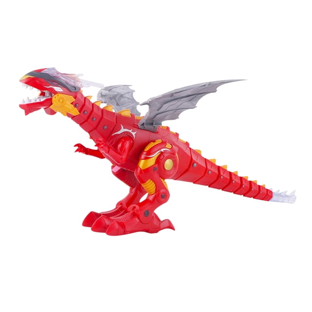 Red Red Electric Dinosaur Toy For Boys Light Concert Walk Mechanical Dinosaur Model