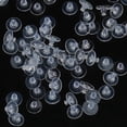 thumbnail image 1 of 500 Pieces Ear Backs Transparent Stoppers Replacement, 1 of 6