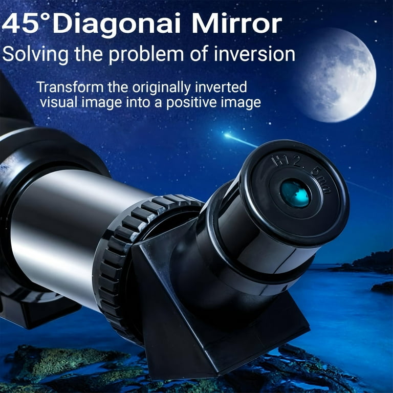 DKTIOP Telescope 70mm Aperture Portable Refractor with 22.5X-150X