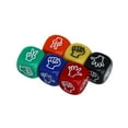 thumbnail image 5 of 6 Pieces Colored Dice Set, Standard Bulk Colors Dices, Classroom Dice, Translucent 6 Sided Games Dice for Board Games, Parties, Classroom Math Games(Pack of 6), 5 of 7