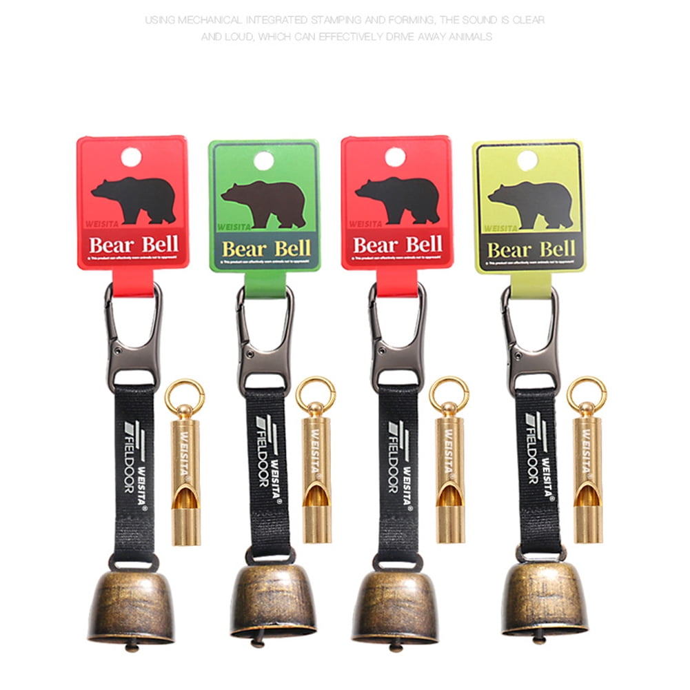 Bingirl Bear Bell Whistle Loud Bear Bell Emergency Whistle Bear Bells Carabiner For Hiking Camping Outdoor Climbing Mountain Bike Walmart
