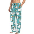 thumbnail image 2 of Fotbe Cartoon Funny Goose Men's Pajama Pants,Sleepwear Pants,Pj Bottoms Drawstring And Pockets-Small, 2 of 9
