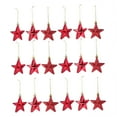 thumbnail image 4 of Raindrops Red Christmas Star Ornaments Hanging Decorations Plastic 18 Pieces Holiday Tree Decor, 4 of 8