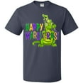 thumbnail image 3 of Inktastic Happy Mardi Gras Big and Little Alligators with Beads T-Shirt, 3 of 5