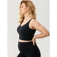 thumbnail image 5 of Women's Nursing Bras Longline Sports Breastfeeding V Neck Sleeveless Crop Tank Top with Built in Bra, 5 of 6
