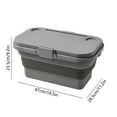thumbnail image 3 of Foldable large capacity storage box with water-repellent material, portable multifunctional organizer that converts to tabletop, ideal for camping, picnic and home use, 3 of 6