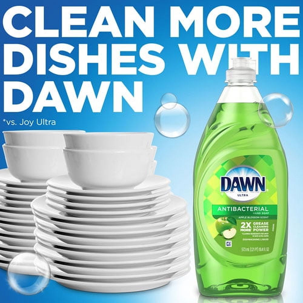 Ultra Antibacterial Dishwashing Liquid, Apple Blossom, 40 Oz Bottle | Bundle of 5 Each