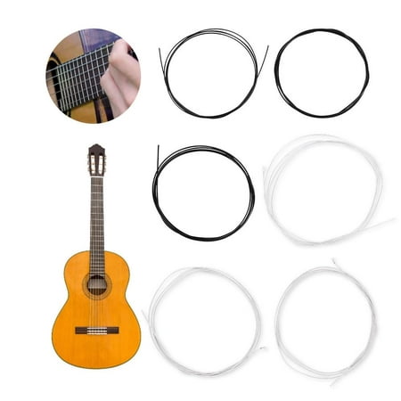 ZJCHAO Corde pour Guitare Classique Corde de Guitare pour Guitare Classique  Accessoire pour Instrument de Musique(Noir＆Blanc) - Cdiscount Instruments  de musique