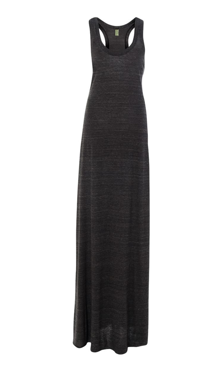 black rayon maxi dress