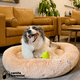 thumbnail image 2 of Camita Bienestar Cama Redonda Antiestrés para Perros Doble Vista Memory Foam Jumbo 110cm Beige, 2 of 2