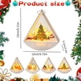 thumbnail image 2 of Clearance Under $10 LED Triangular Wind Light – Set of 3 Battery-Operated Flameless Christmas Candles with Warm Glow for Holiday Tabletop, Mantel & Party Decor, Style D, 2 of 5