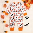 thumbnail image 7 of Vividxx Kids Halloween Jumpsuit Adorable Girls Romper & Jumpsuit With Pumpkin Bat Print Zipper Closure Ideal For Halloween Celebrations And Outdoor For Young Children 18-24 Months, 7 of 7