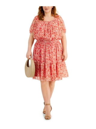 Plus size store blouson dress