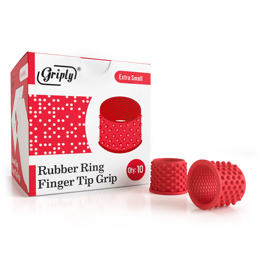 Griply Rubber Finger Tips Hand Grips Rubber Tip Finger Protector