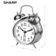 thumbnail image 4 of Reloj despertador Sharp Twin Bell, alarma fuerte, funciona con pilas, 4 of 6