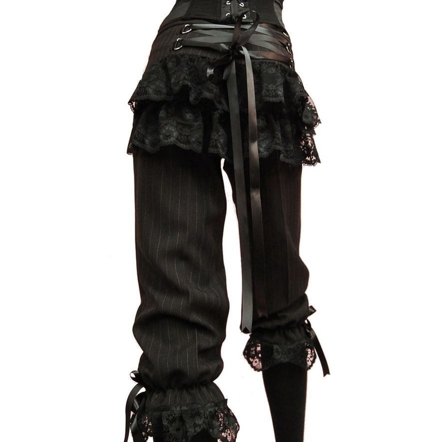 Women Gothic Steampunk Pants Vintage 