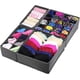 thumbnail image 1 of Juego de 4 separadores de cajones organizadores de ropa interior para armario, gris Ormromra CJWUS-2195, 1 of 2