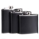 thumbnail image 5 of 6 7 8 9Oz Hip Flask Stainless Steel Whiskey Flask Wine Bottle With Black Leather Alcohol Flagon Bottle Travel Drinkware For Gift, 5 of 9