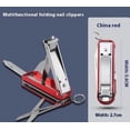thumbnail image 2 of Multifunctional Nail Clippers Student Portable Foldable Keychain Three In One, 2 of 5