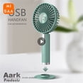thumbnail image 2 of Ventilador de oficina de viento grande para el hogar, ventilador de mano portátil para niños, ventilador de escritorio pequeño, silencioso, carga Usb Fivean unisex, 2 of 2