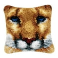 thumbnail image 3 of Almohada Funda Manualidades Hugo 17x17 Pillow Latch Hook Rug Kit, 3 of 9