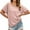 Light Pink, variant on SHITINN Womens Clothing Women's Casual Round Neck T Shirt with Drawstring Hem Stylish Summer Top for Women Comfor Short Sleeve Shirts for Women Fashion Clothing