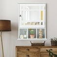 thumbnail image 5 of Gymax Mirrored Medicine Cabinet Bathroom Wall Mounted Storage W/Adjustable Shelf White, 5 of 10